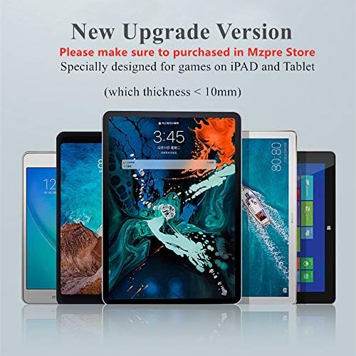 PUBG Controller for Tablet 4 Triggers [6 Finger Operation] Sensitive Shoot Aim Trigger Gamepad Grip, Support 10-12.9 inch iPad & Tablet (Thickness < 10mm), Black - Image 2