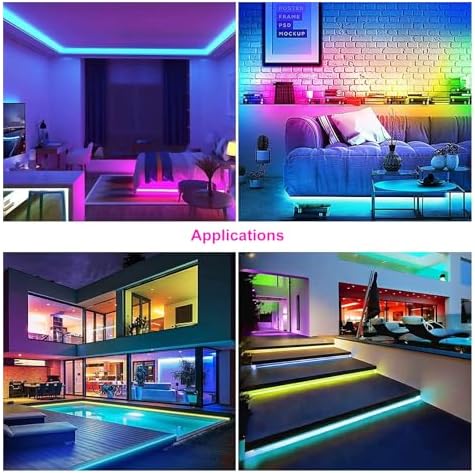 WS2812B LED Strip Lights, 16.4FT 5V, White PCB IP67, 150 LEDs - Image 4