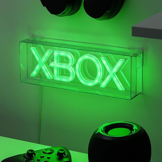 Paladone Xbox LED Neon Light, Free Standing or Wall Mountable Gaming Desk Accessories, Game Room Decor & Gift for Gamers, 11.7" Wide - Image 2