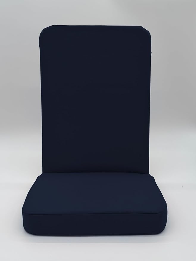 Original BackJack-Made in THE USA- Folding Tough Duck Navy Lightweight Floor Seating Chair for Gaming, Families, Parents, Daycare, Back Support, Reading, Yoga, Meditation, Dorm, School - Image 3