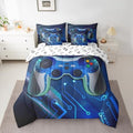 Feelyou Gamer Comforter Set with Sheets for Boys, Gaming 7 Piece Bedding Set Queen Size for Kids Teens,Video Game Console Bed in a Bag by Feelyou