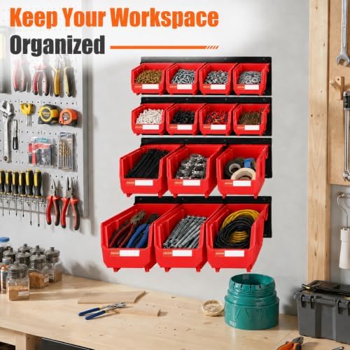 14pc Wall-Mounted Organizer V1 V2 V3 Master Combo Set Red - Image 7