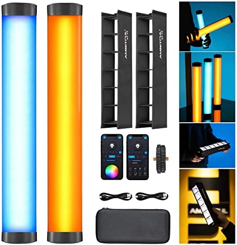 AMBITFUL 2 Pack A2 RGB Tube Light for Photography Video Full-Color by Ambitful