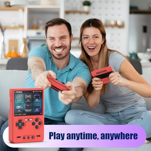 Silicone Case for Trimui Brick Retro Handheld Game Console, Soft Skin Cover for Trimui Brick Accessories, Anti-Scratch Washable TrimuiBrick with Lanyard (Red) - Image 2