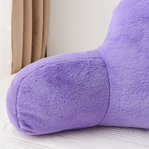 A Nice Night Lightpurple Reading Pillow, 17" Bed Wedge Pillows with Arms - Image 5