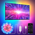 9.84ft RGB+IC LED Lights for 32-43 Inch TV, Backlight Strip Behind TV with Music Sync, Bluetooth APP and Voice Control, 44 Scene Modes, for Ambient Mood Lighting, Monitor Game, Bedroom, Living Room by Paklighting