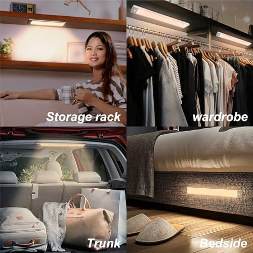 LEPOTEC Under Cabinet Lighting,Night Motion Sensor Light Indoor 2 Pack - Image 4