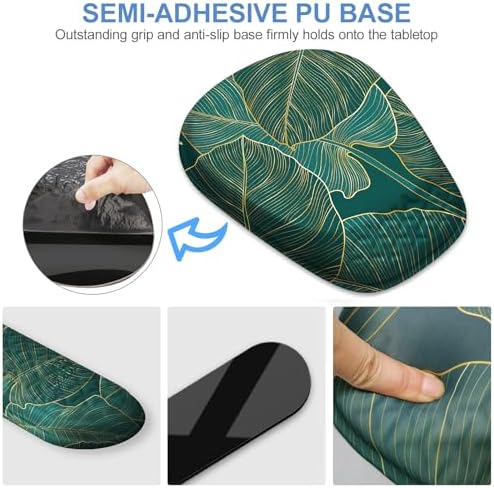 Mouse Pad with Wrist Rest, Comfortable Memory Foam Wrist Rest for Computer Keyboard, Ergonomic Mouse Pad Set for Easy Typing & Pain Relief for Office & Home, Green - Image 4