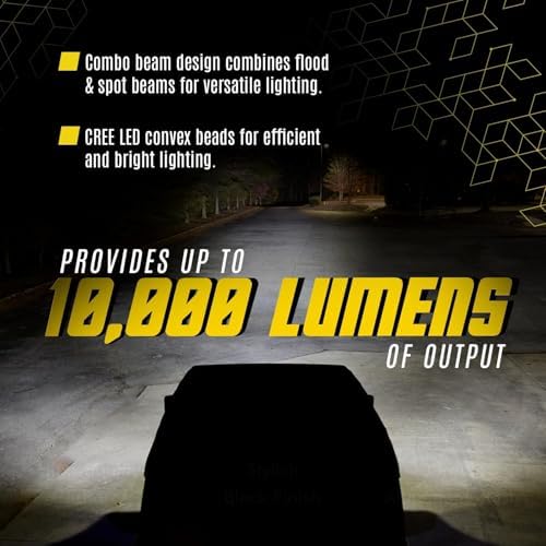 LED Light Bar Kit for Truck, (2) 26 Inch Slim LED Light Bars, (4) 4 Inch LED Lights Pods, (2) 12V 24V Wiring Harness Off-Road Driving Lights for Pickup Golf Cart SUV ATV UTV 4x4 Van Camper - Image 5