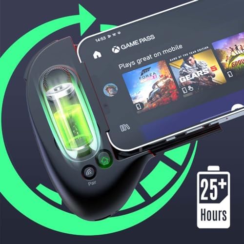 ShanWan Mobile Game Controller for iphone/Android with PHONE CASE Support, Bluetooth Wireless Gamepad - PS Remote Play, Xbox Cloud, Steam Link, GeForce NOW, MFi Arcade Games-Long Battery Life - Image 6
