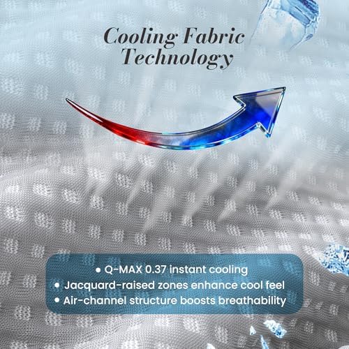 Adjustable Firmness Waffle Back Support Cooling Reading Pillow, Gray, 17" - Image 6