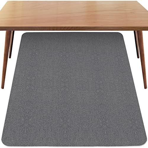 Sycoodeal Office Chair Mat for Hardwood Floor,Office Computer Gaming Chair Mat for Tile Floor,Large Floor Protector Rug,Anti-Slip,Easy to Clean,Grey(48"x36") - Image 2