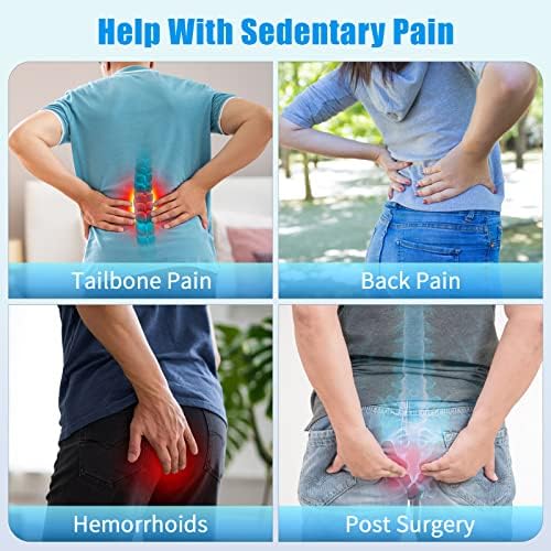 BlissTrends Donut Pillow Seat Cushion,Donut Chair Cushions for Postpartum Pregnancy & Hemorrhoids,Tailbone Pain Relief Cushion,Memory Foam Lifting Cushions for Office&Home Chairs (Black) (Pack of 3) - Image 4