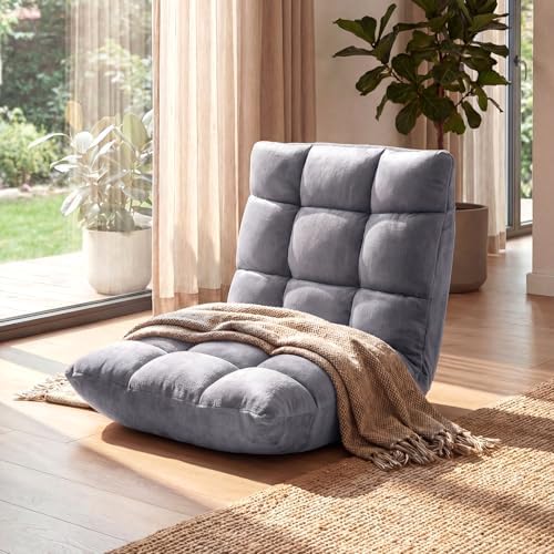 COSTWAY Floor Chair, Video Gaming Chairs with Back Support - Image 2