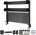 Clamp-On Desk Pegboard Organizer, Gaming Desk Extender with Privacy Panel by Unknown