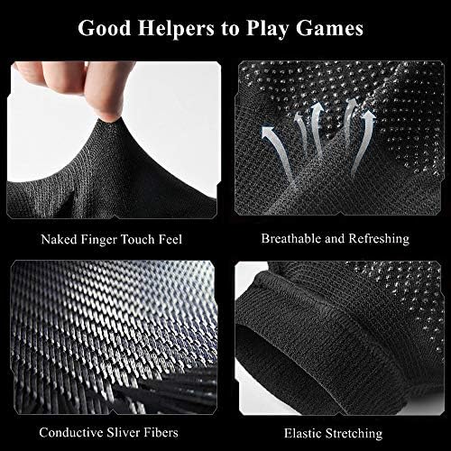 Gaming Gloves for Touchscreen, High-Sensitive Anti-Sweat Breathable Seamless Game Gloves for PUBG Mobile/Knives Out/Rules of Survival - Image 4