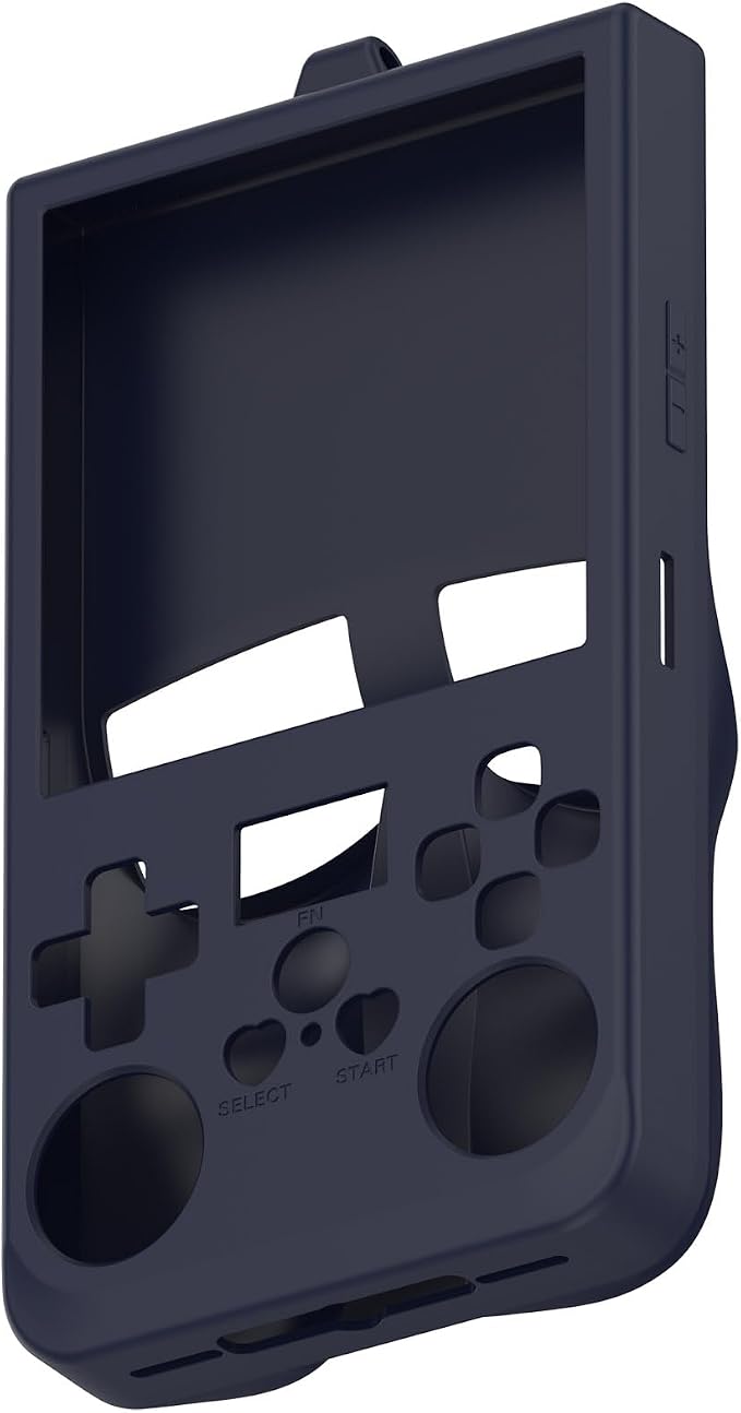 2-Pack Compatible with R36 Max Handheld Game Console Case, Slim Soft Silicone Full Protective Case Cover for R36 Max Accessories (Grey+Blue) - Image 8