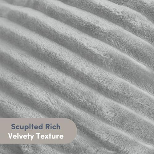 Nestl Reading Pillow with Shredded Memory Foam, Luxe Cut Plush Back Pillow for Sitting Up in Bed, Back and Arms Adjustable Support for Adult & Teens, Backrest Pillows with Washable Cover Light Grey - Image 4