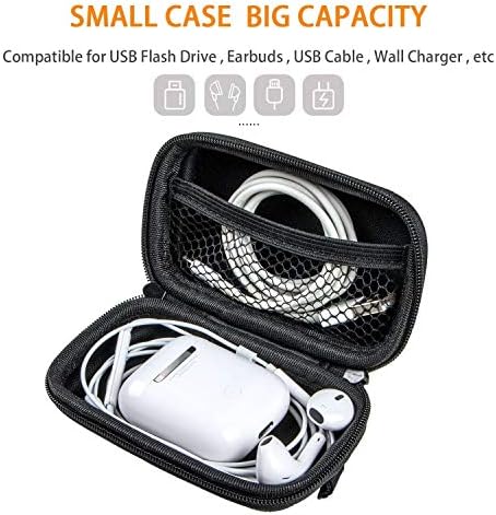 Silver Small EVA Electronic Carrying Case, Hard Shell Zipper Pouch - Image 2