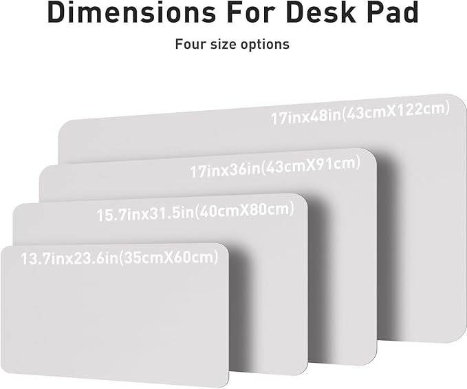 Aothia Large PU Leather Desk Pad Protector – Non-Slip Mouse Pad & Writing Mat for Office/Home, Waterproof, Easy to Clean (31.5" x 15.7", Pale Lavender White) - Image 6