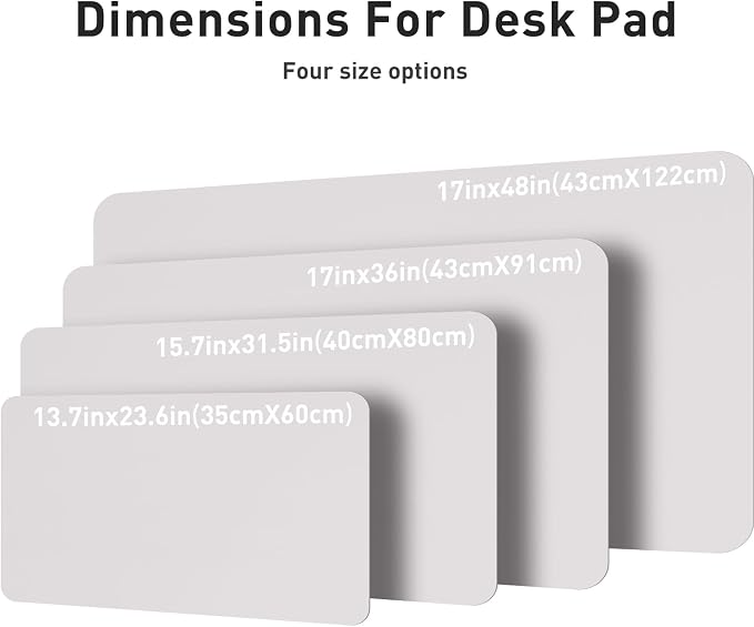 Aothia Large PU Leather Desk Pad Protector – Non-Slip Mouse Pad & Writing Mat for Office/Home, Waterproof, Easy to Clean (36" x 17", Pale Lavender White) - Image 6