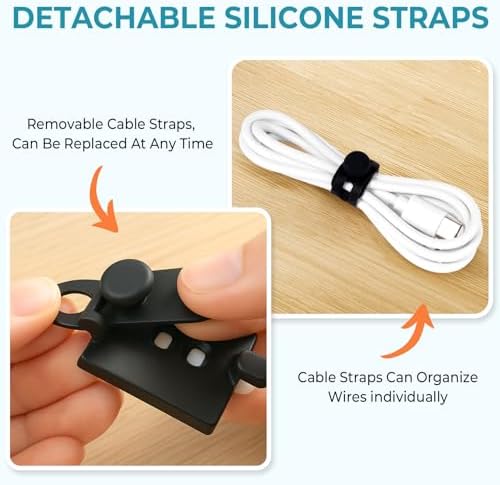 Kanemc 20PCS Cable Management Kit Adhesive Cable Clips - Image 6