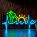 Sunset Neon Sign Sunrise Tropical Neon Light Sun Wave Signs for Wall Decor by Mvorixa