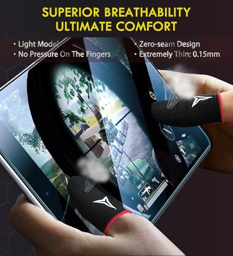 Professional Mobile Gaming Finger Sleeves with a Slide Box,6 Pack - Image 5