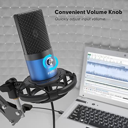 FIFINE T669 Blue USB PC Microphone Kit for Recording Podcasting - Image 3