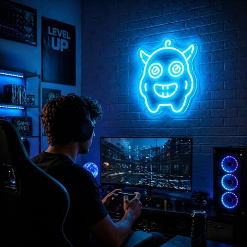 Neon Sign, Monster Neon Signs for Wall Decor LED Signs Neon Light - Image 2