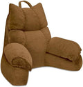 Reading Pillow for Bed with Arms, Back Support, Memory Foam（Brown，Large） by Unknown