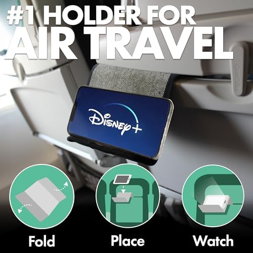 Flight Flap Airplane Phone Holder - Foldable Phone Stand for Plane Travel - Image 2