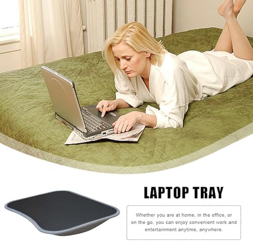 1/2 Laptop Lap Desk - Laptop Lap Couch Cushion Pad, Soft Pillow Cushion Lapdesk | Sideekick Lap Desk with Ledge, Portable Anti-Slip Support Ledge Lap Couch, Lightweight Lap Desk Pillow for Laptop - Image 6
