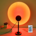 Fall Sunset Lamp Projector Light 180° Adjustable Sunset Mood Lamp, 4 Modes, Remote Control RGB Ambient Night Light for Bedroom. by Unknown