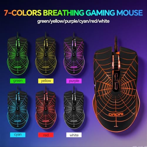 Gaming Keyboard and Mouse, Headset, Mouse Pad Combo, 10 RGB Backit Effects - Image 5