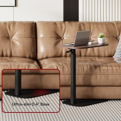 SANODESK 24''Standing Desk Pneumatic Height Adjustable Mobile Overbed Table - Image 6