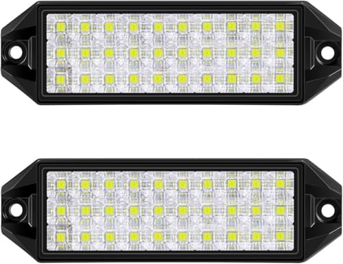 Flush Mount LED Pods, 7 Inch Surface Mount Slim LED Light Bar 12V 24V 40W for Vehicle Boat Truck Trailer Tractor ATV UTV Bumper Backup Lights Reverse Off Road Driving Fog Work Flood Lights 2Pcs by SanYoung-AutomotiveLights