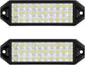 Flush Mount LED Pods, 7 Inch Surface Mount Slim LED Light Bar 12V 24V 40W for Vehicle Boat Truck Trailer Tractor ATV UTV Bumper Backup Lights Reverse Off Road Driving Fog Work Flood Lights 2Pcs by SanYoung-AutomotiveLights
