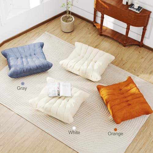 Full Foam Bean Bag Ottoman, Waterproof Footrest for Sofas and Lounge Chairs | White, soft and easy to move, ideal for living rooms, bedrooms, reading nooks, apartments, and offices - Image 5