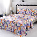 SDIII 4 Pieces Rainbow Twin Sheets Set, Soft Microfiber Rainbow Sheets Twin Size, Cute Colorful Bed Sheet Set for Girls Boys Kids and Teens All Season by SDIII