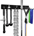 IRON AMERICAN USA Omega Beast Gym Storage Rack 11-Hook Heavy-Duty Gym Wall Organizer Gym Caddy Hanger - Gym Accessory Storage - Resistance Bands, Jump Ropes, Barbells, Lifting Belts, Cable Attachments by IRONAMERICAN