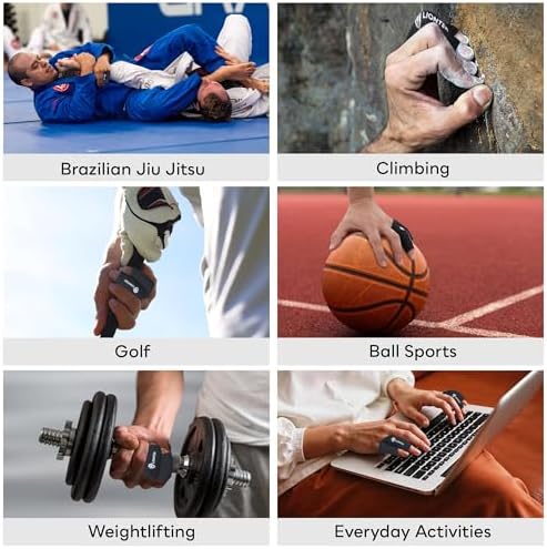 LIONTEK Pinky-Ring Flow Finger Sleeve V3 Pair — Joint Support & Compression for Activity, BJJ, Fitness, Volleyball, Basketball, and More (Large) - Image 3