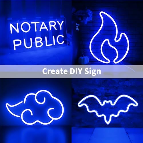 iNextStation Blue LED Light Strip 16.4FT Neon Rope Lights (with DC12V Plug) - Image 7