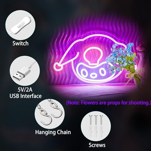 Neon Signs for Wall Decor, Cute Led Sign Neon Light up Signs - Image 4