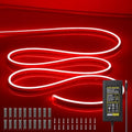 Neon LED Strip Lights - Bright and Durable Neon Rope Lights 16.4ft/5m for Lighting Decoration Indoors Outdoors[Power Adapter Included] Light Strip RED by OWOFYDRForprofessional
