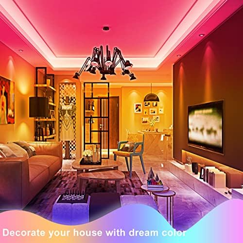 LED Strip Lights 100ft, Bluetooth and APP Control, Multicolor RGB Light Strips, Music Sync Color Changing for Bedroom Indoor - Image 4