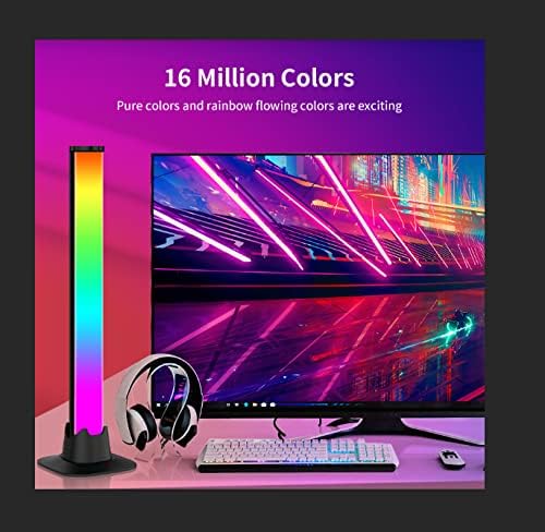 Smart LED Light Bar, Gaming Lights Ambient Lighting with Scene Modes and Music Modes, Bluetooth Color Light Bars for Gaming Setup, Entertainment, PC, TV, Room Decoration - Image 4