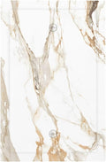 Decorative Light Switch Cover Plate Abstract Luxury White Gold Marble 1 Gang No Device Single Blank Outlet Covers Wall Plate Switchplate Covers Dimmer Faceplate for Bedroom Decor by JOOJIAO