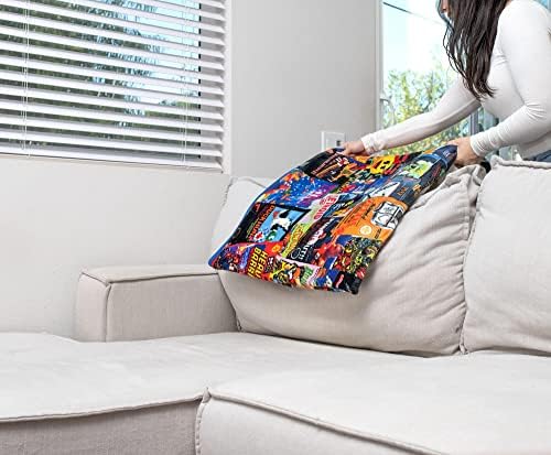 8-Bit Armageddon Retro Video Games Fleece Throw Blanket | Plush Soft Polyester Cover for Sofa and Bed, Cozy Home Decor, Luxury Room Essentials | Novelty Gifts for Adults and Kids | 45 x 60 Inches - Image 5