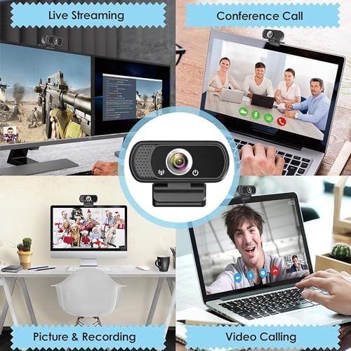 USB C Webcam for Switch 2 / PC: 1080P HD Web Cam with Mic,Computer Camera - Image 7